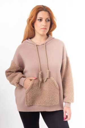 Μπλούζα μακρυμάνικη με κουκούλα (1)