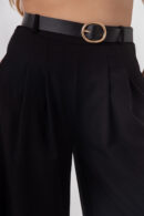 Παντελόνι με πιέτες μαύρο (1)