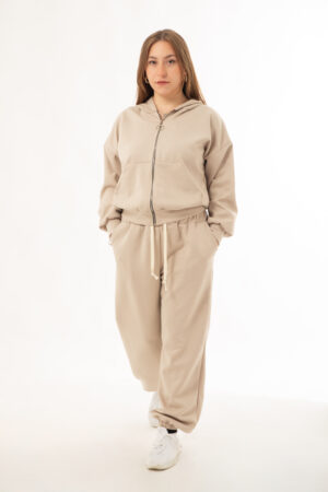 Φόρμα Viscose ελαστική εκρού (1)