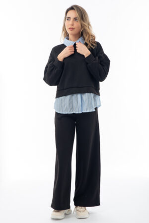 Σετ Παντελόνι Και Μπλούζα Με Σχέδιο Πουκάμισο