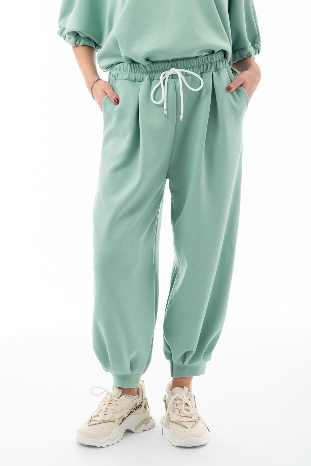 Παντελόνι Φόρμας Παστέλ Φυστικί